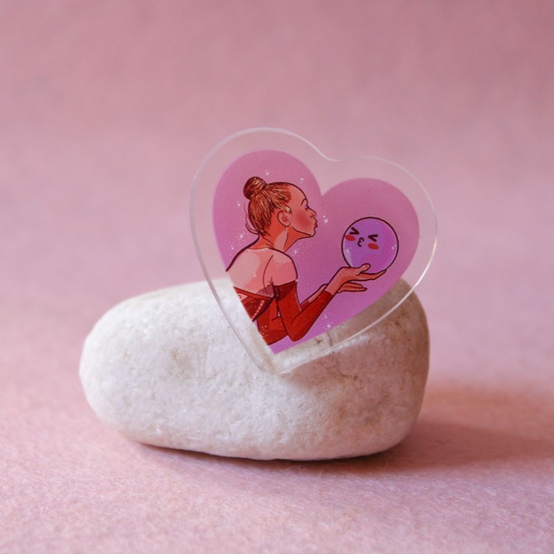 Pin corazón de gimnasia rítmica de Taisiia Onofriichuk