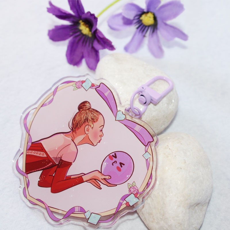 Llavero de gimnasia rítmica inspirado en Taisiia Onofriichuk