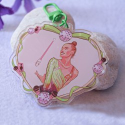 Llavero de gimnasia rítmica de Darja Varfolomev con mazas