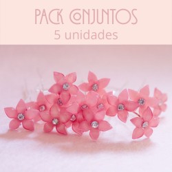 Pack Horquillas flor para grupos