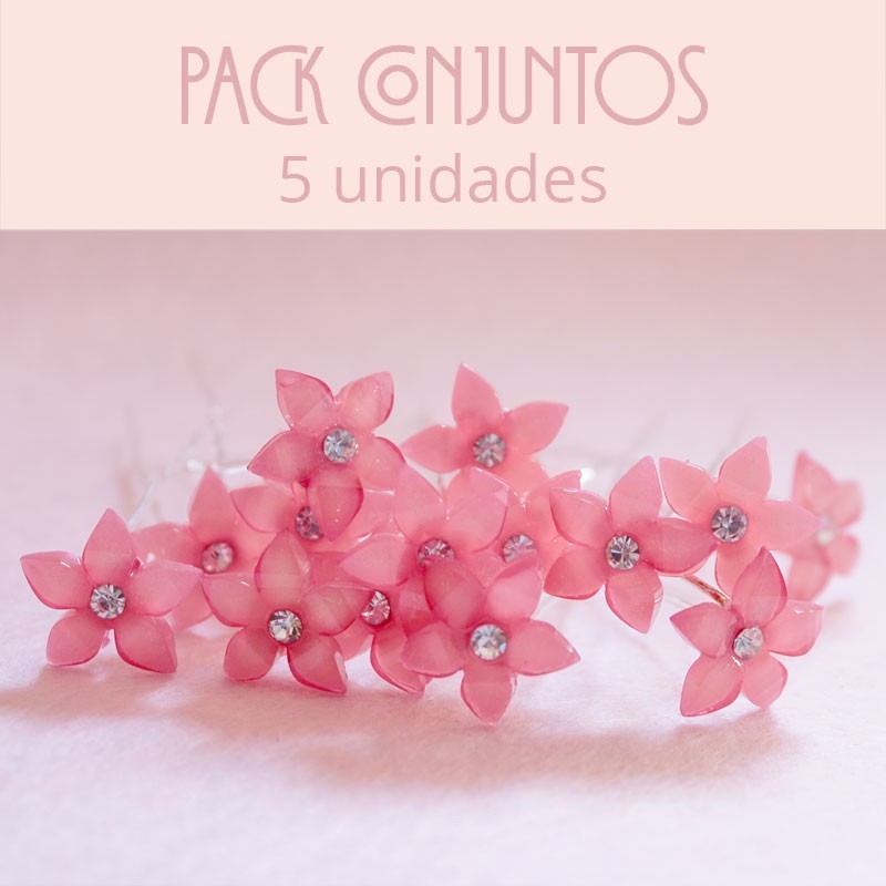 Pack Horquillas flor para grupos