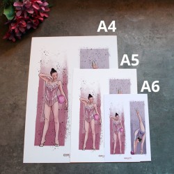 Lamina print de gimnasia rítmica Elegance