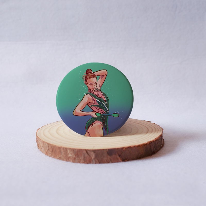 chapa redonda de gimnasia rítmica Tara Dragas