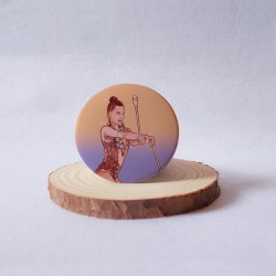 chapa redonda de gimnasia rítmica Dina Averina