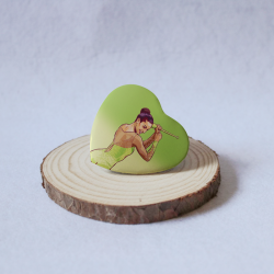 chapa corazón de gimnasia rítmica Almudena Cid