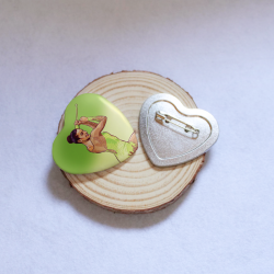 chapa corazón de gimnasia rítmica Almudena Cid