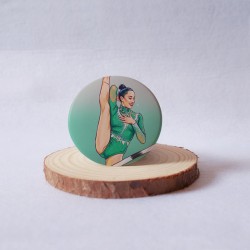 chapa de gimnasia rítmica inspirada en Alba Bautista