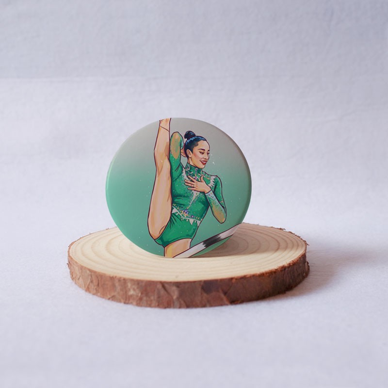 chapa de gimnasia rítmica inspirada en Alba Bautista