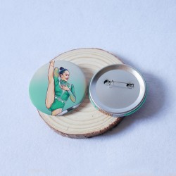 chapa de gimnasia rítmica inspirada en Alba Bautista