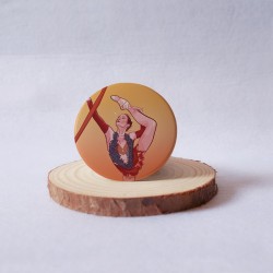 chapa de gimnasia rítmica inspirada en Irina Tchachina