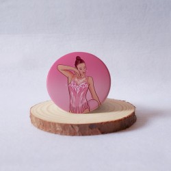 chapa de gimnasia rítmica inspirada en Sofia Raffaeli