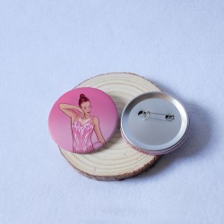 chapa de gimnasia rítmica inspirada en Sofia Raffaeli