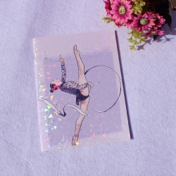 Libreta de gimnasia rítmica con brillo Alba Bautista