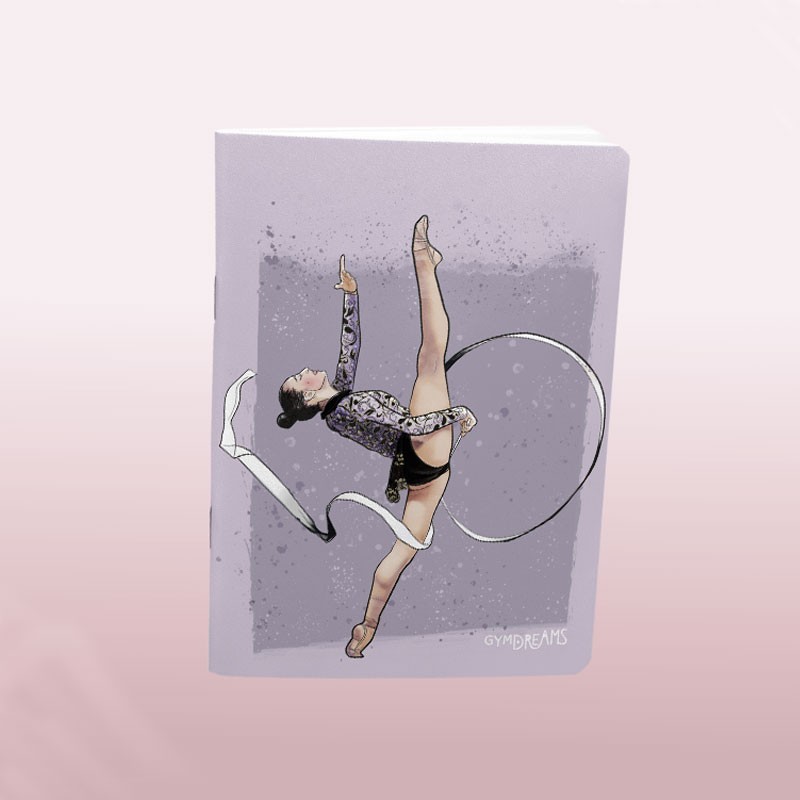 Libreta de gimnasia rítmica con brillo Alba Bautista