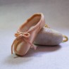 Llavero de mini puntas de ballet