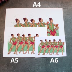 Lamina print del conjunto español en los juegos olímpicos de Río 2016