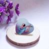 chapa en forma de corazón de una bailarina de ballet
