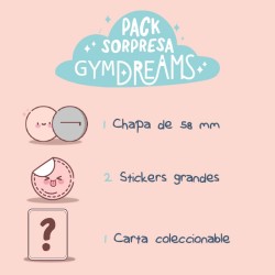 Caja sorpresa de regalo de gimnasia rítmica y danza azul