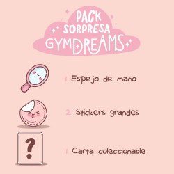 Caja sorpresa de regalo de gimnasia rítmica y danza rosa