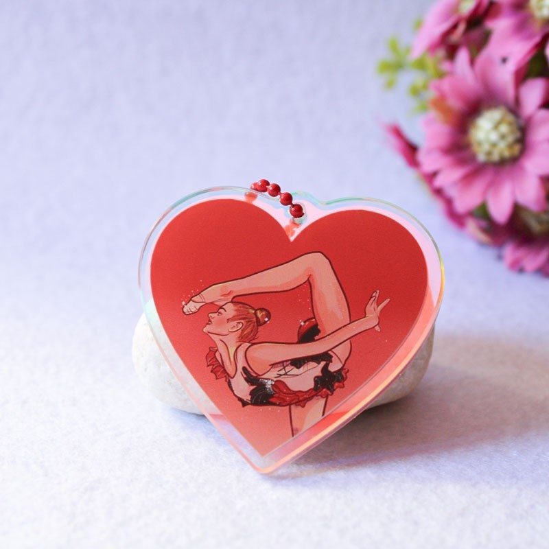 Llavero corazón de gimnasia rítmica Alexandra Soldatova