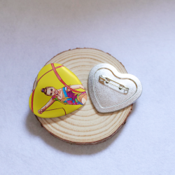 chapa corazón de la gimnasta dina averina