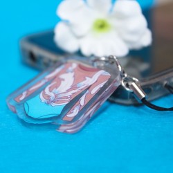 Llaverito para móvil en forma de maillot Cisne de gimnasia rítmica