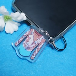 Llaverito para móvil en forma de maillot Cisne de gimnasia rítmica