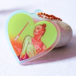 Llavero corazón de gimnasia rítmica Darja Varfolomeev