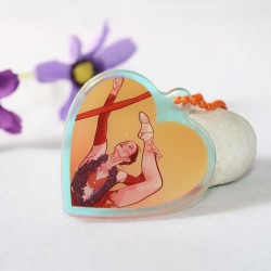 Llavero corazón de gimnasia rítmica Irina Tchachina