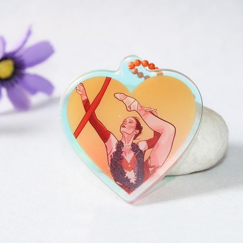 Llavero corazón de gimnasia rítmica Irina Tchachina