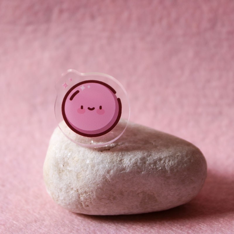 Pin de pelota de gimnasia rítmica rosa